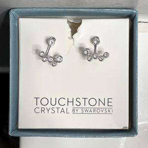 Touchstone Crystal by Swarovski huggie earrings